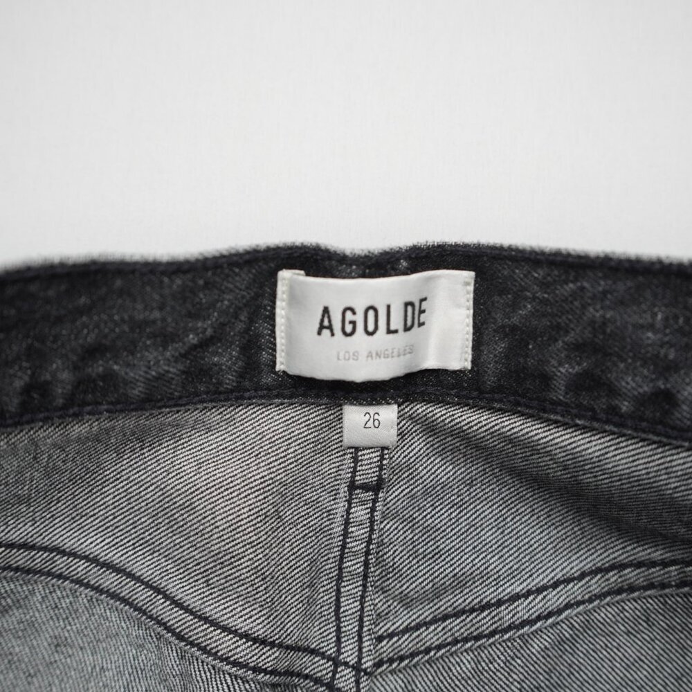 AGOLDE Fran Low Slung Easy Straight Cuffed Jeans in Ditch Size 26 - Picture 8 of 13
